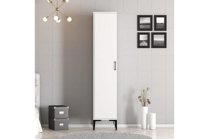 Kumsal Garderobesskåp 40x47,5 cm - Hvit - Oppbevaring - Klesoppbevaring - Garderober & garderobesystem - Garderobeskap & klesskap