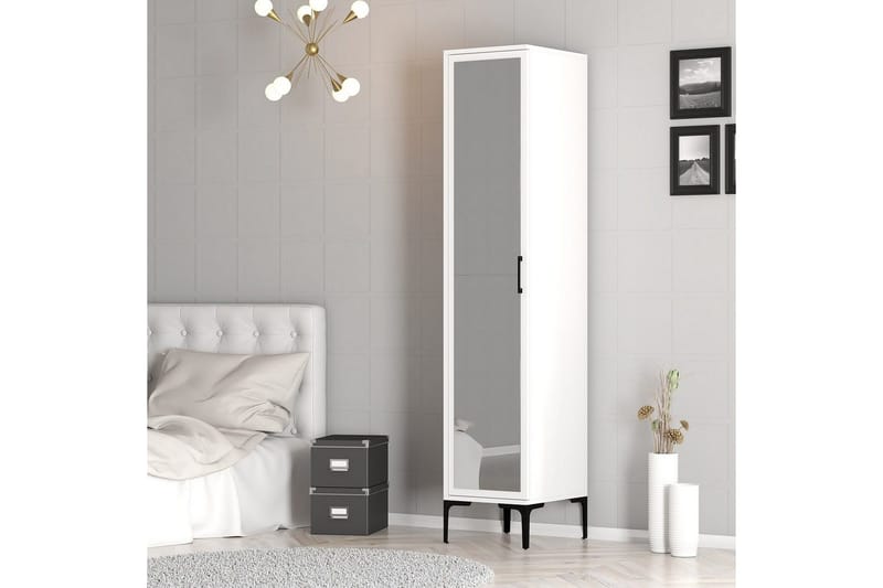 Kumsal Garderobesskåp 40x47,5 cm - Hvit - Oppbevaring - Klesoppbevaring - Garderober & garderobesystem - Garderobeskap & klesskap