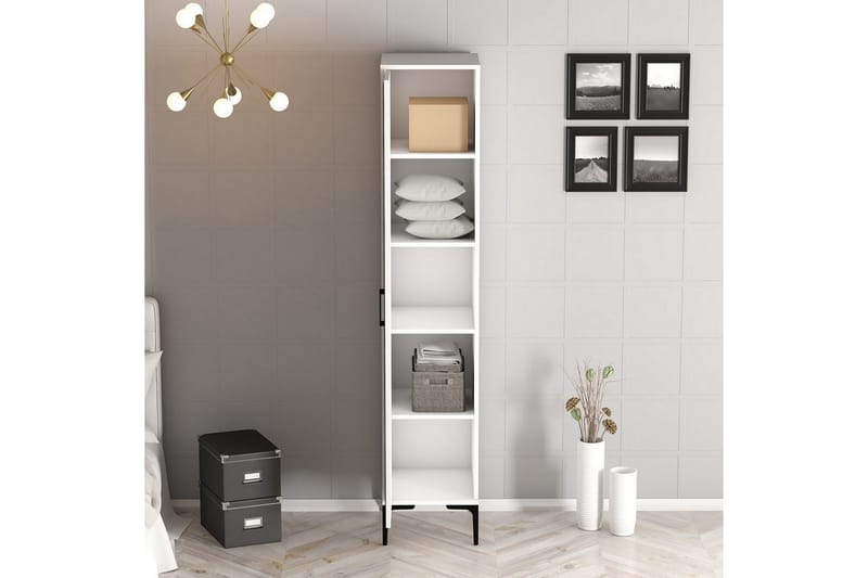 Kumsal Garderobesskåp 40x47,5 cm - Hvit - Oppbevaring - Klesoppbevaring - Garderober & garderobesystem - Garderobeskap & klesskap