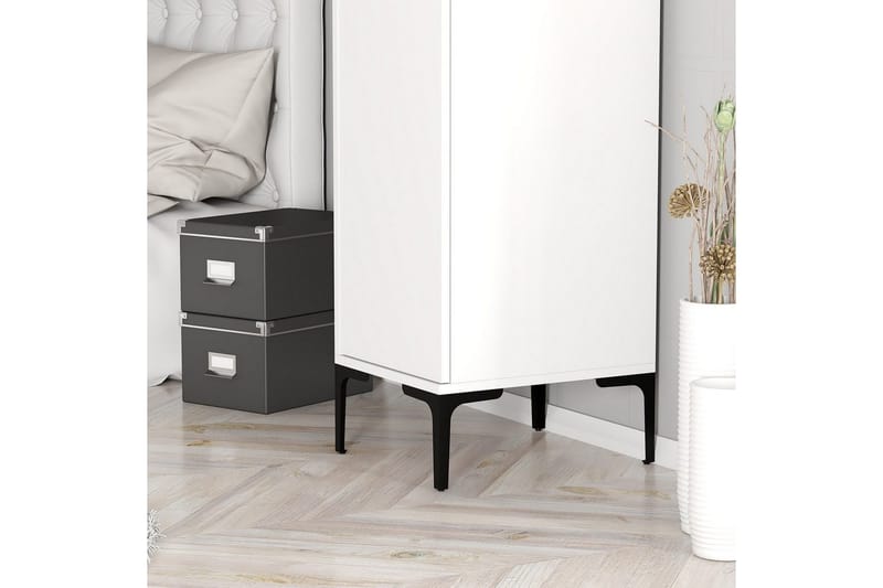 Kumsal Garderobesskåp 40x47,5 cm - Hvit - Oppbevaring - Klesoppbevaring - Garderober & garderobesystem - Garderobeskap & klesskap