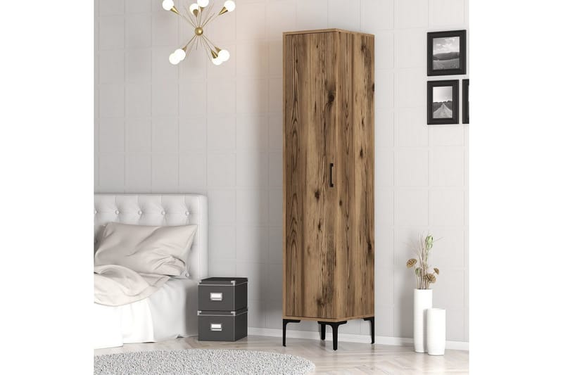 Kumsal Garderobesskåp 40x47,5 cm - Valnøtt - Oppbevaring - Klesoppbevaring - Garderober & garderobesystem - Garderobeskap & klesskap