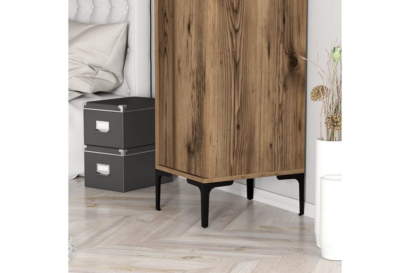 Kumsal Garderobesskåp 40x47,5 cm - Valnøtt - Oppbevaring - Klesoppbevaring - Garderober & garderobesystem - Garderobeskap & klesskap