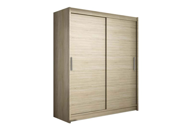 Leila Garderobe 150 cm Skyvedører - Eik - Oppbevaring - Klesoppbevaring - Garderober & garderobesystem