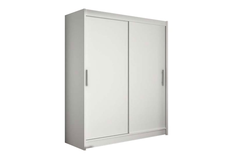 Leila Garderobe 150 cm Skyvedører - Hvit - Oppbevaring - Klesoppbevaring - Garderober & garderobesystem