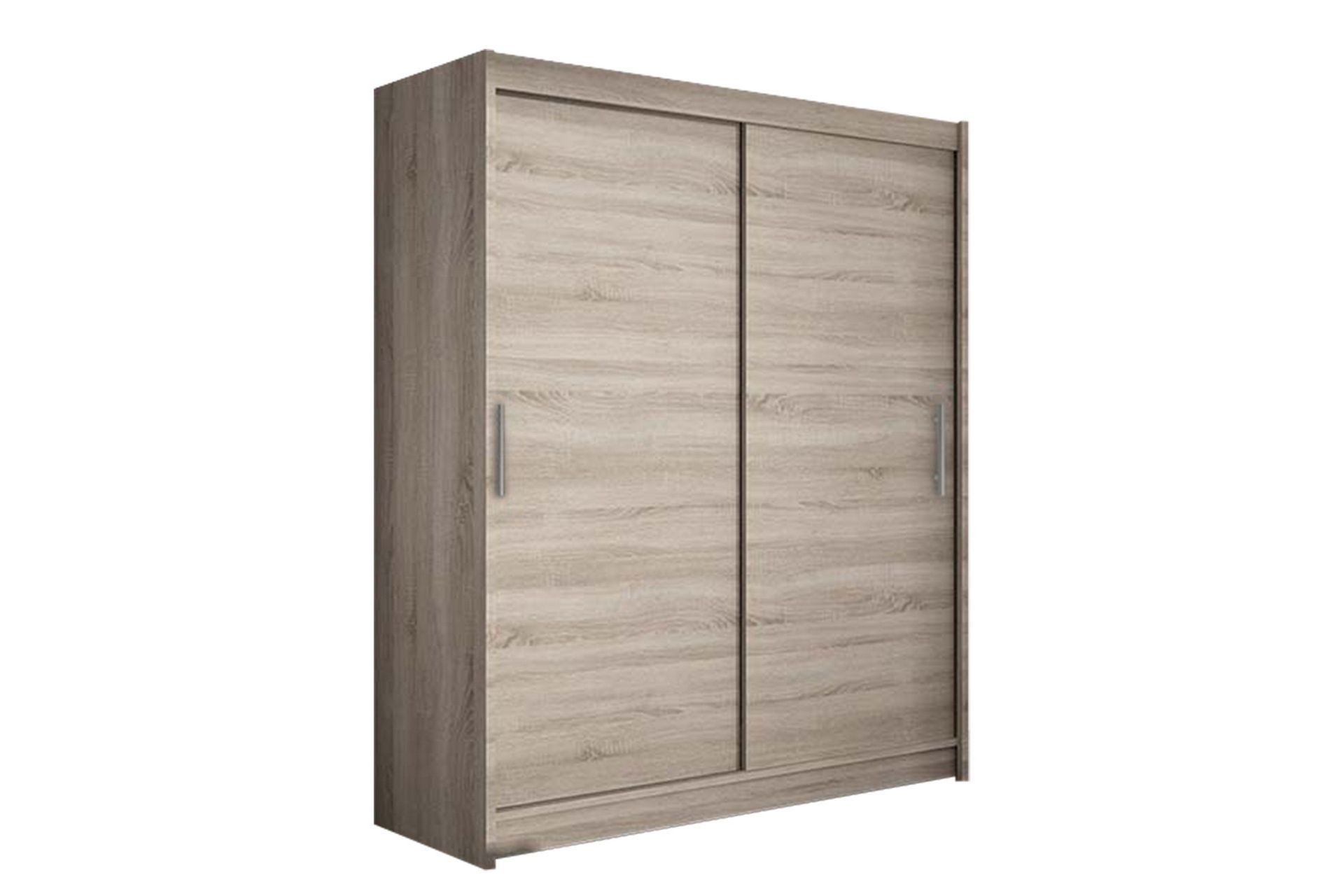 Leila Garderobe 150 cm Skyvedører - Lys Eik - Oppbevaring - Klesoppbevaring - Garderober & garderobesystem