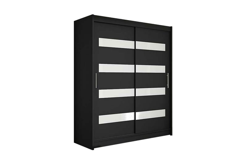 Leila Garderobe Smalt Skyvedører Smalt, Svart