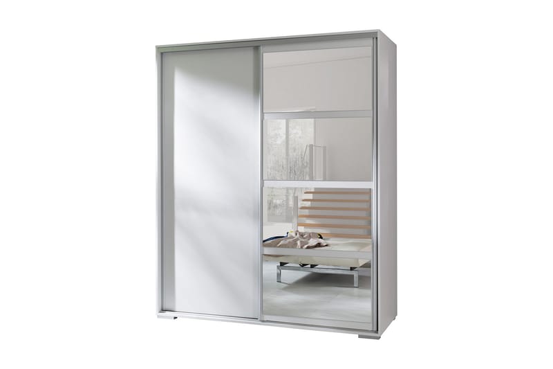 Leo Garderobe 180x66x217 cm - Hvit - Oppbevaring - Klesoppbevaring - Garderober & garderobesystem
