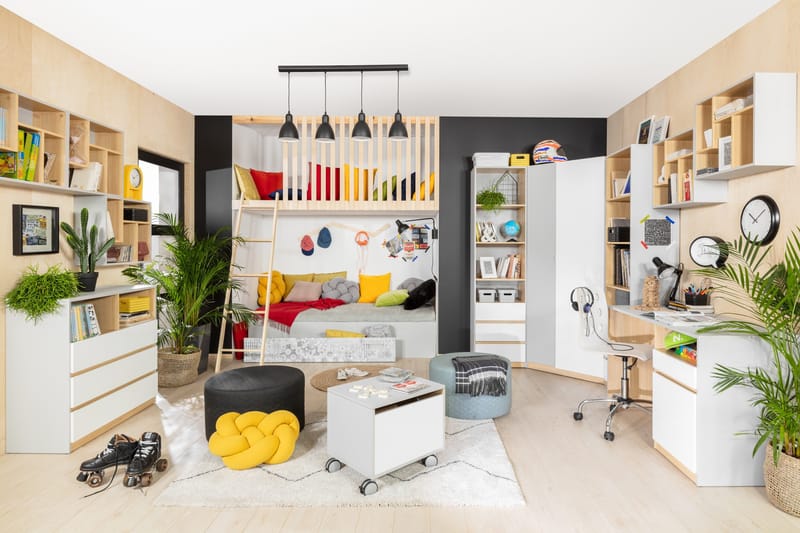 Leokkol Garderobe - Grå - Oppbevaring - Klesoppbevaring - Garderober & garderobesystem - Hjørnegarderobe