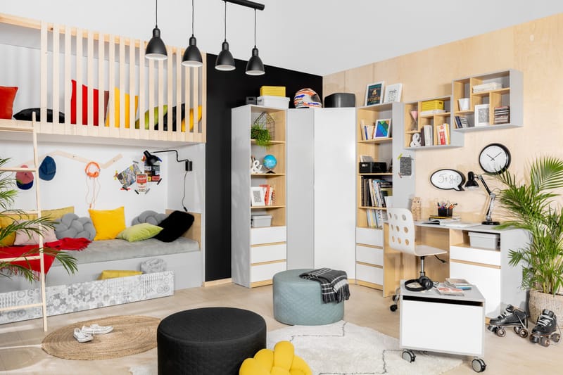 Leokkol Garderobe - Grå - Oppbevaring - Klesoppbevaring - Garderober & garderobesystem - Hjørnegarderobe