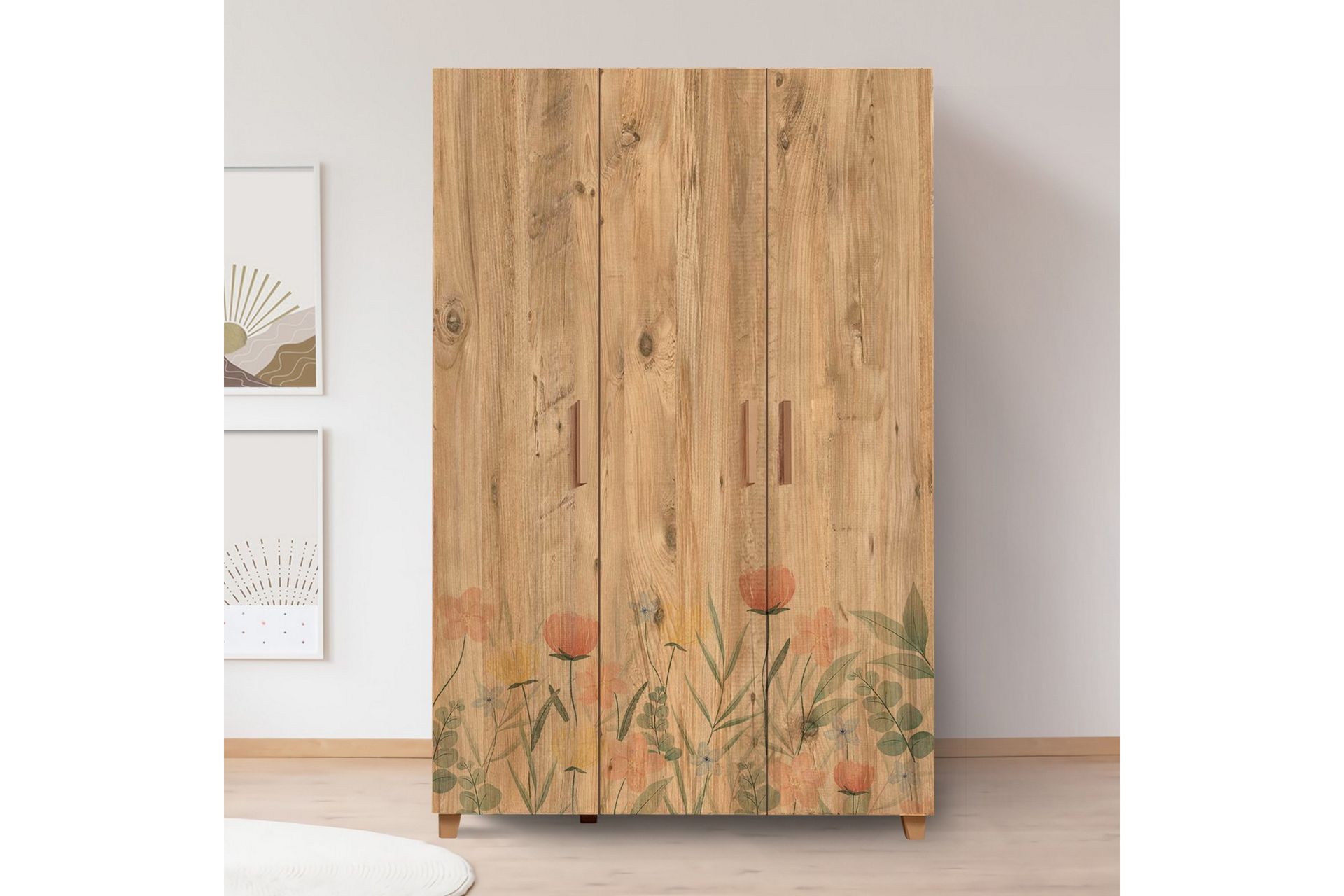 Leva Garderobe 120x189 cm Brun - Hanah Home - Oppbevaring - Klesoppbevaring - Garderober & garderobesystem
