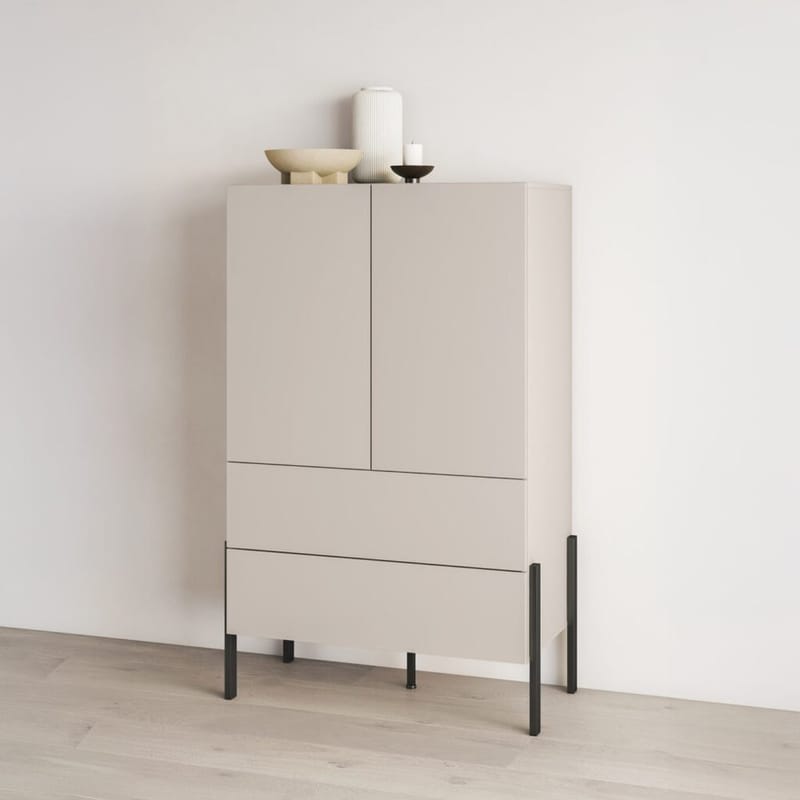 Linskap Jukon S 2 dører med 2 skuffer - Kasjmir - Oppbevaring - Klesoppbevaring - Garderober & garderobesystem - Garderobeskap & klesskap