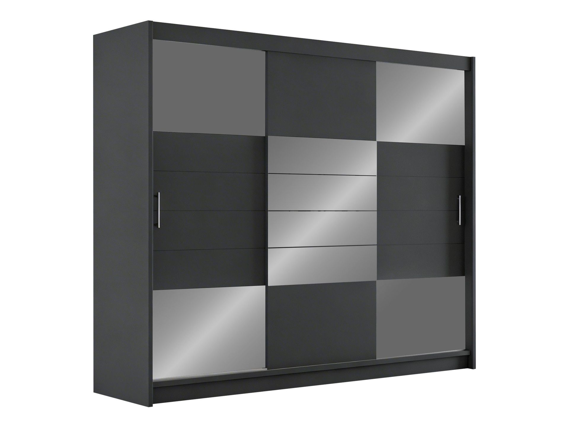 Lionel Garderobe med speil 250x215 cm - grafitt