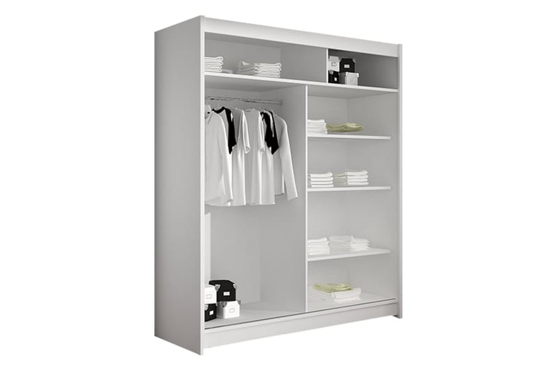 Liverpool Garderobe 120x200 cm - Beige - Oppbevaring - Klesoppbevaring - Garderober & garderobesystem