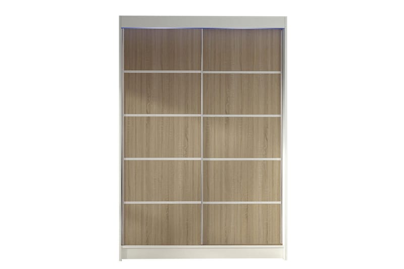 Liverpool Garderobe 120x200 cm, Brun/Hvit