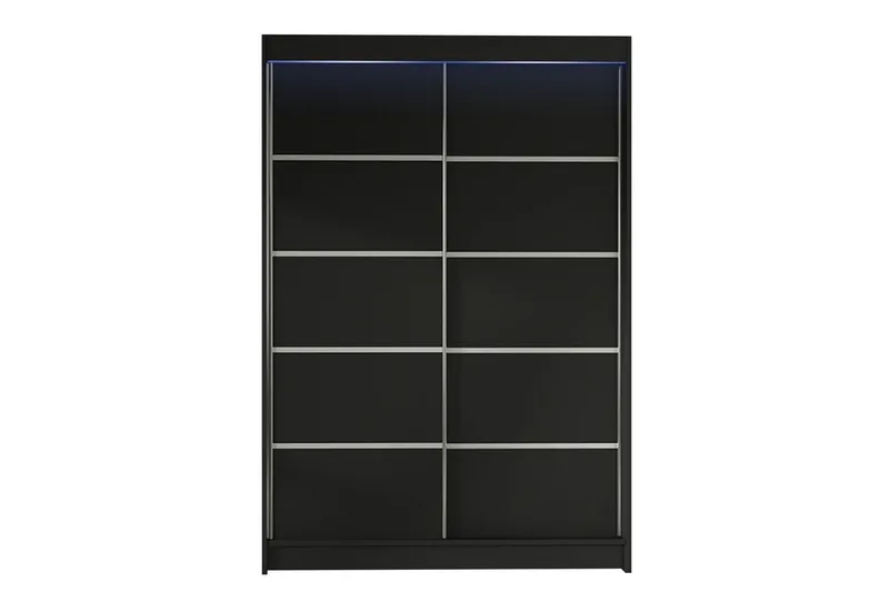 Svart Liverpool Garderobe 120x200 cm