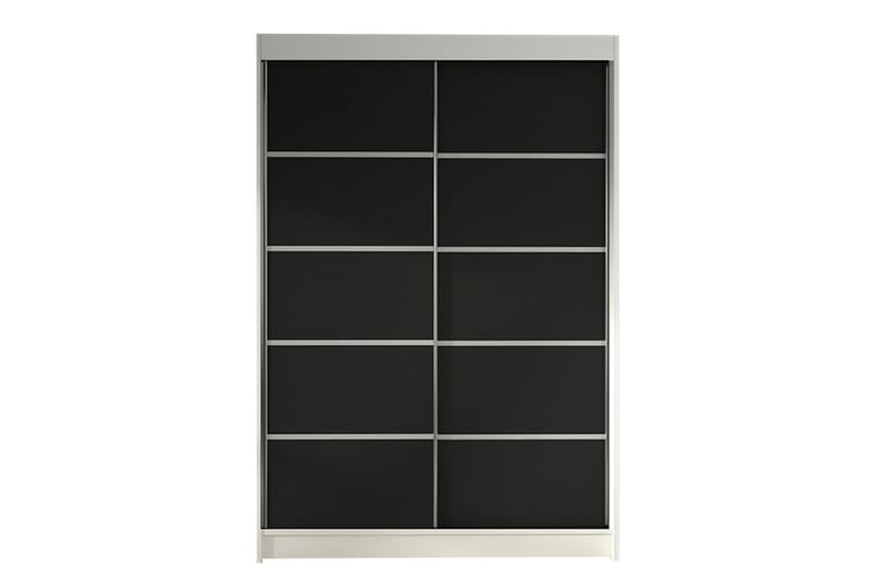Liverpool Garderobe 120x200 cm - Svart/Hvit - Oppbevaring - Klesoppbevaring - Garderober & garderobesystem