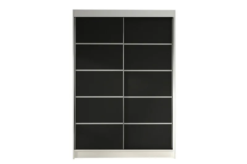 Liverpool Garderobe 120x200 cm - Svart/Hvit - Oppbevaring - Klesoppbevaring - Garderober & garderobesystem