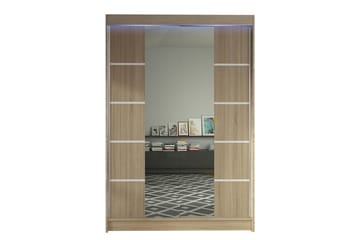 Liverpool Garderobe med Speil 120x200 cm