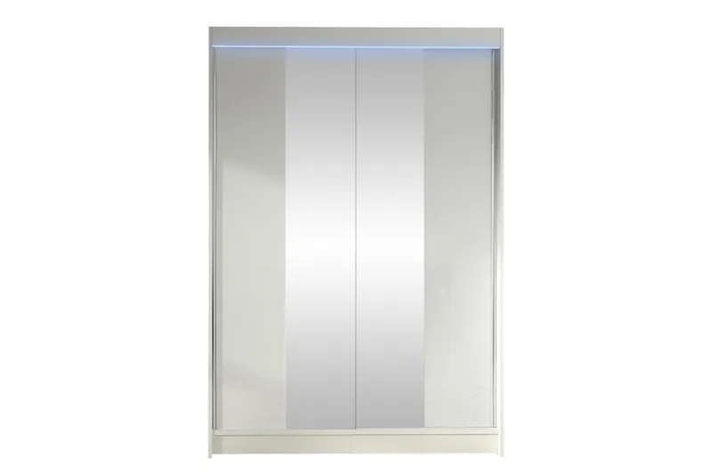 Liverpool Garderobe Med Speil 120x200 cm - Grå - Oppbevaring - Klesoppbevaring - Garderober & garderobesystem