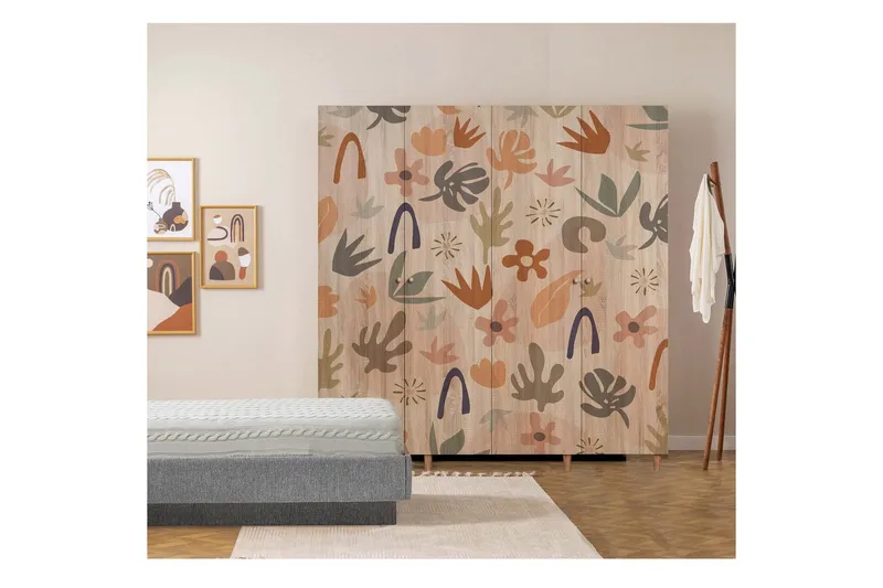 Loni Garderobesskåp 180x192 cm - Oppbevaring - Klesoppbevaring - Garderober & garderobesystem - Garderobeskap & klesskap