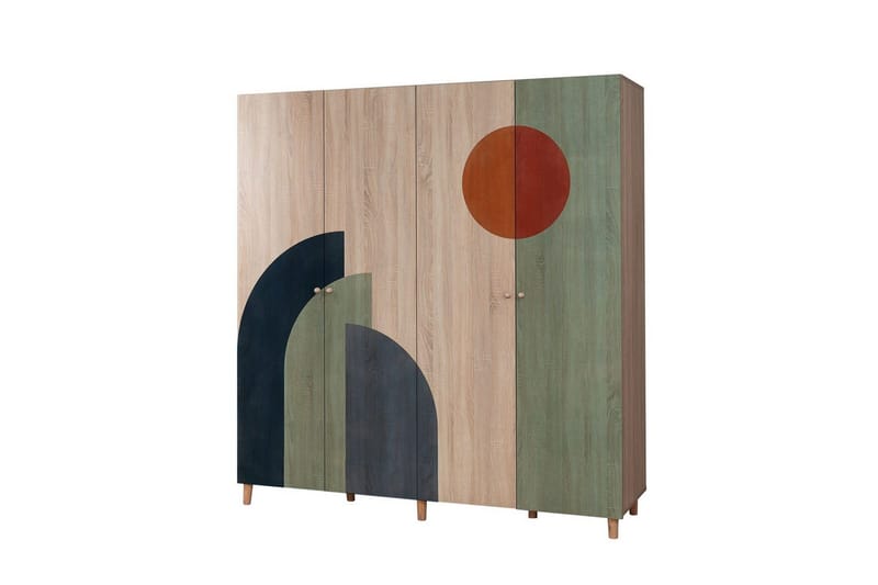 Loni Garderobesskåp 180x192 cm - Oppbevaring - Klesoppbevaring - Garderober & garderobesystem - Garderobeskap & klesskap