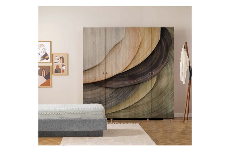 Loni Garderobesskåp 180x192 cm - Oppbevaring - Klesoppbevaring - Garderober & garderobesystem - Garderobeskap & klesskap