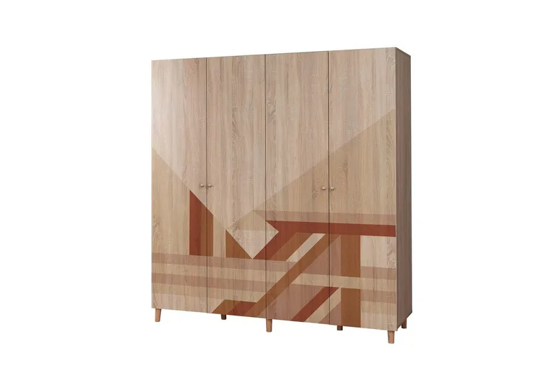 Loni Garderobesskåp 180x192 cm - Oppbevaring - Klesoppbevaring - Garderober & garderobesystem - Garderobeskap & klesskap