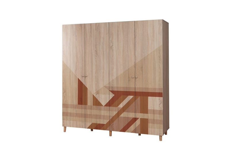 Loni Garderobesskåp 180x192 cm - Oppbevaring - Klesoppbevaring - Garderober & garderobesystem - Garderobeskap & klesskap