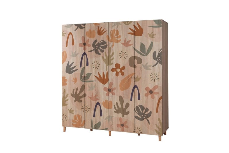 Loni Garderobesskåp 180x192 cm - Oppbevaring - Klesoppbevaring - Garderober & garderobesystem - Garderobeskap & klesskap