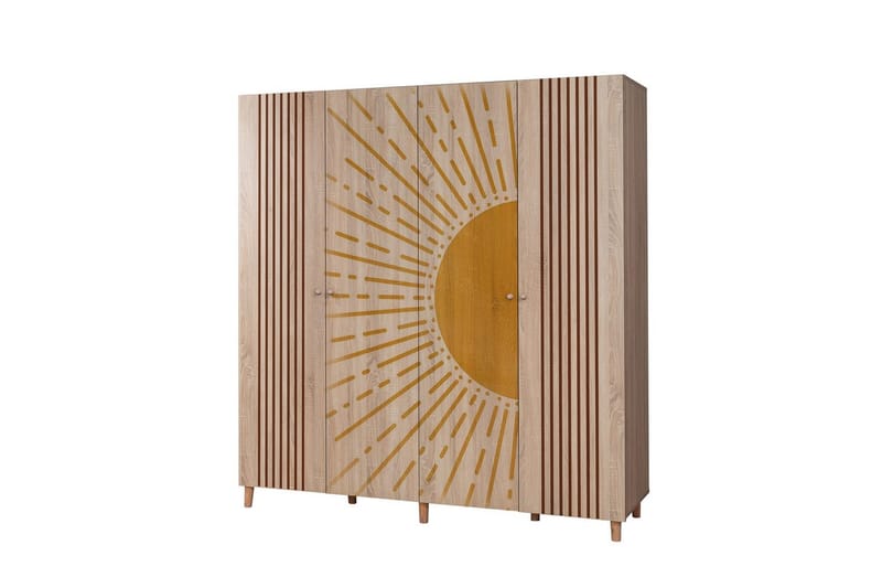 Loni Garderobesskåp 180x192 cm - Oppbevaring - Klesoppbevaring - Garderober & garderobesystem - Garderobeskap & klesskap