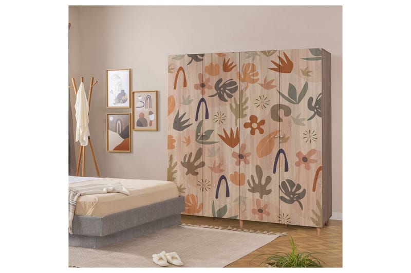 Loni Garderobesskåp 180x192 cm - Oppbevaring - Klesoppbevaring - Garderober & garderobesystem - Garderobeskap & klesskap