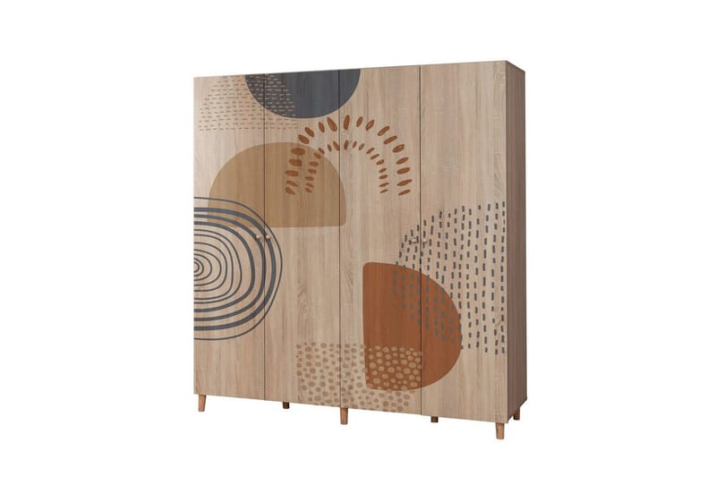 Loni Garderobesskåp 180x192 cm - Oppbevaring - Klesoppbevaring - Garderober & garderobesystem - Garderobeskap & klesskap