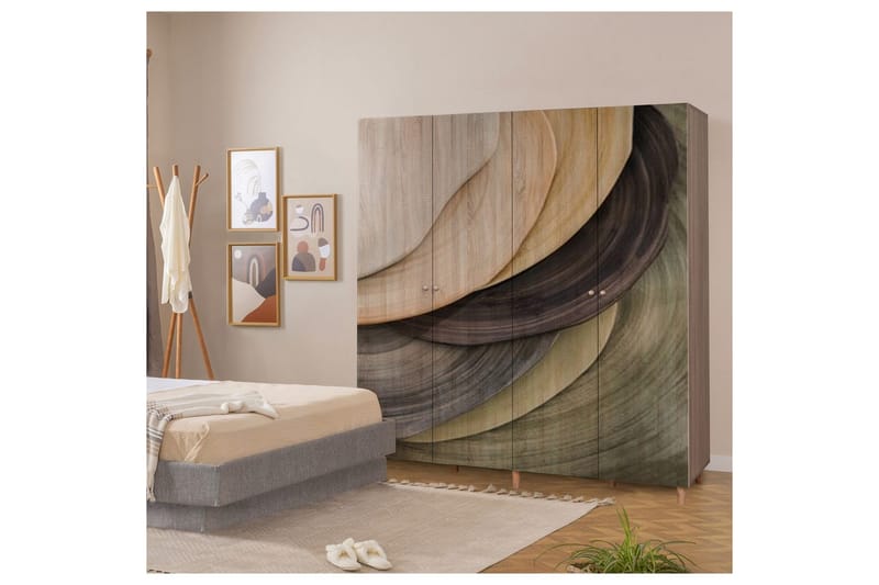 Loni Garderobesskåp 180x192 cm - Oppbevaring - Klesoppbevaring - Garderober & garderobesystem - Garderobeskap & klesskap