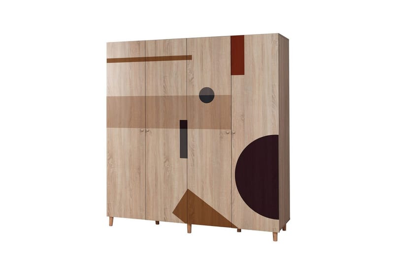 Loni Garderobesskåp 180x192 cm - Oppbevaring - Klesoppbevaring - Garderober & garderobesystem - Garderobeskap & klesskap