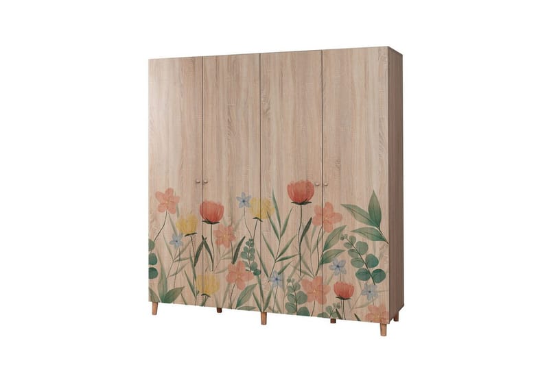 Loni Garderobesskåp 180x192 cm - Oppbevaring - Klesoppbevaring - Garderober & garderobesystem - Garderobeskap & klesskap