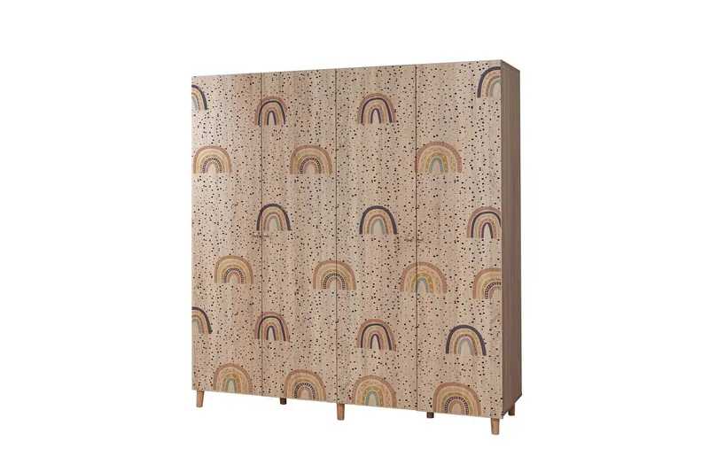 Loni Garderobesskåp 180x192 cm - Oppbevaring - Klesoppbevaring - Garderober & garderobesystem - Garderobeskap & klesskap