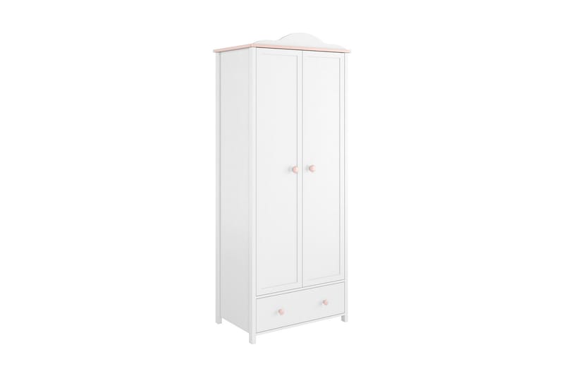 Luna Garderobe 85x52x196 cm - Hvit - Oppbevaring - Klesoppbevaring - Garderober & garderobesystem