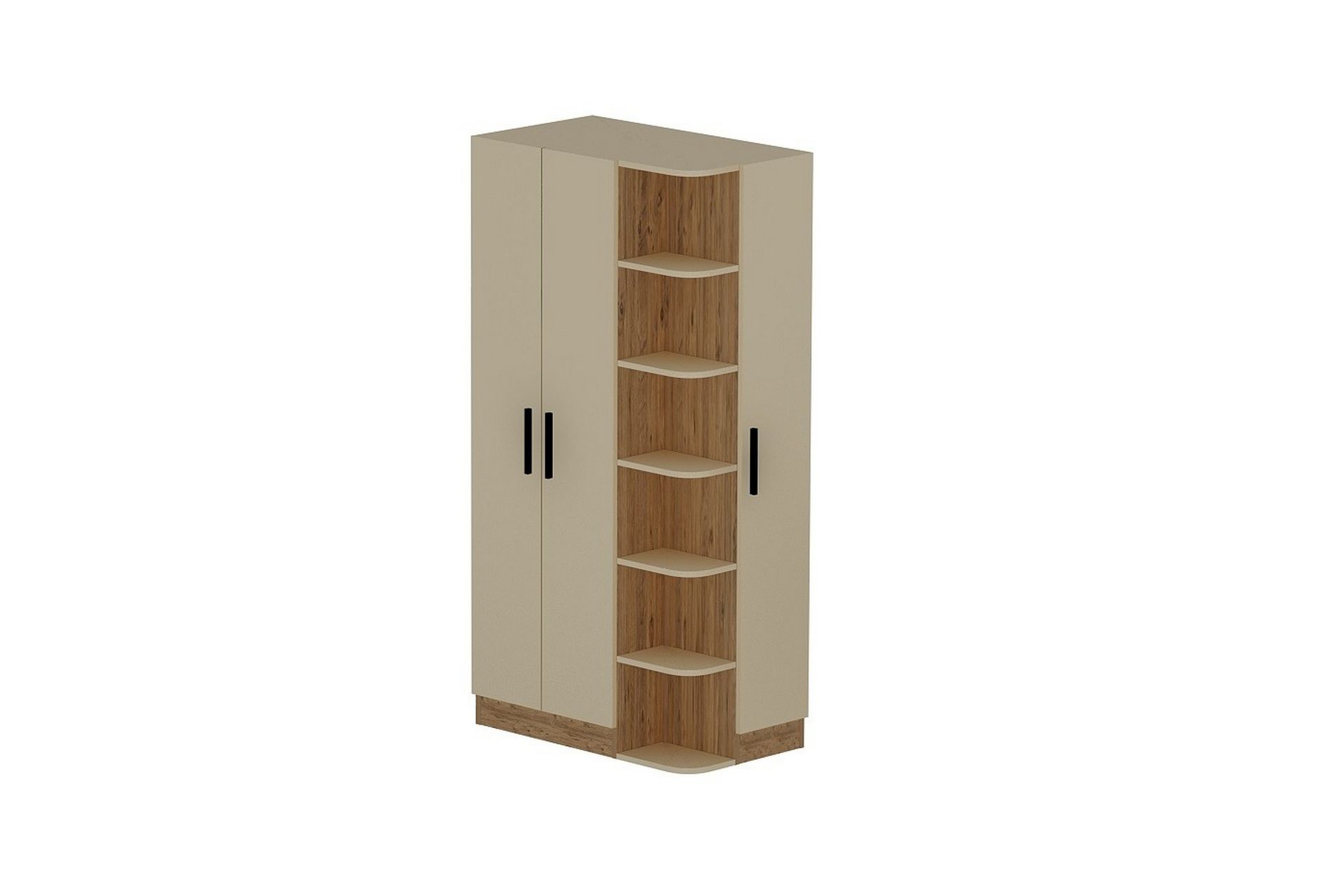 Luses Garderobe 90x181,8 cm - Brun/Beige - Oppbevaring - Klesoppbevaring - Garderober & garderobesystem