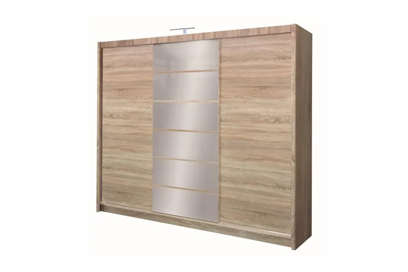 Malibu Garderobe 250x61x215 cm - Oppbevaring - Klesoppbevaring - Garderober & garderobesystem
