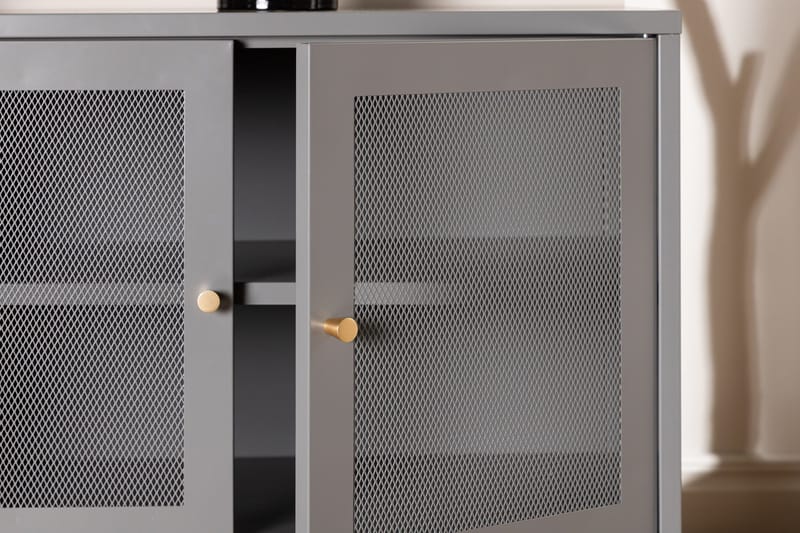 Malla Skapskap 120x40x80 cm - Lys grå - Oppbevaring - Oppbevaringsmøbler - Sideboard & skjenker