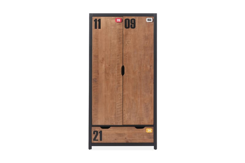 Maritza Garderobe 2 Dører - Tre/Natur - Oppbevaring - Klesoppbevaring - Garderober & garderobesystem