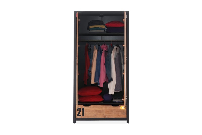 Maritza Garderobe 2 Dører - Tre/Natur - Oppbevaring - Klesoppbevaring - Garderober & garderobesystem