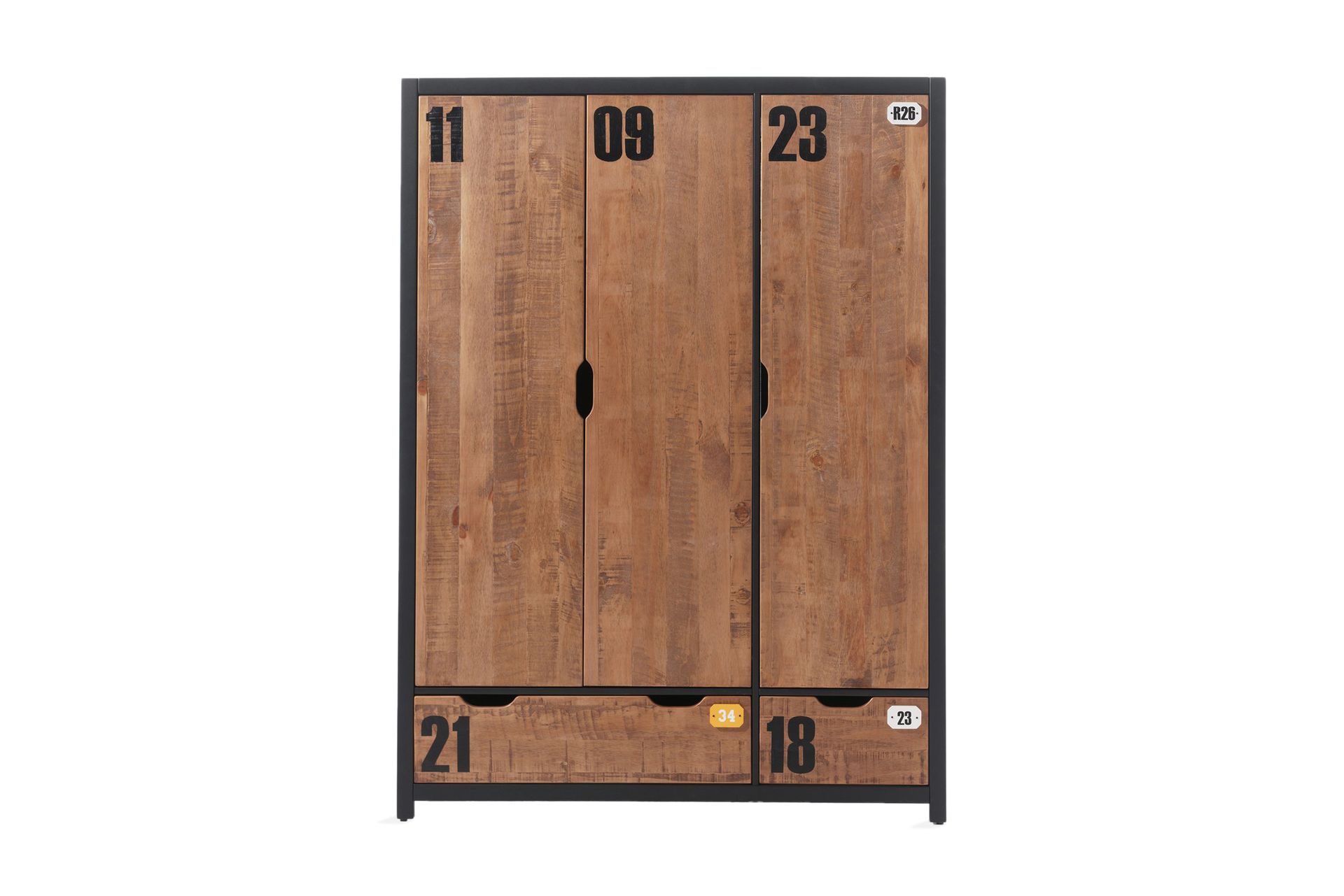 Maritza Garderobe 3 Dører - Tre/Natur - Oppbevaring - Klesoppbevaring - Garderober & garderobesystem
