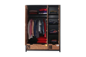 Maritza Garderobe 3 Dører - Tre/Natur - Oppbevaring - Klesoppbevaring - Garderober & garderobesystem