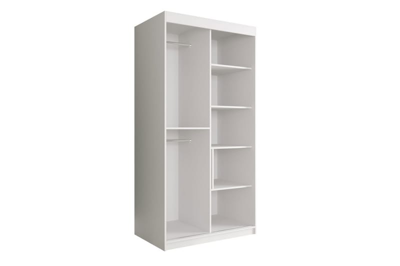 Marmuria Garderob 100 cm Marmormønster - Svart - Oppbevaring - Klesoppbevaring - Garderober & garderobesystem