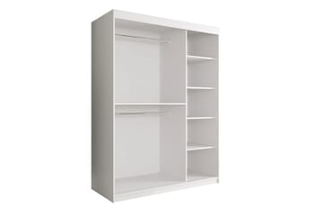Marmuria Garderob 150 cm Marmormønster - Hvit/Svart/Gull - Oppbevaring - Klesoppbevaring - Garderober & garderobesystem