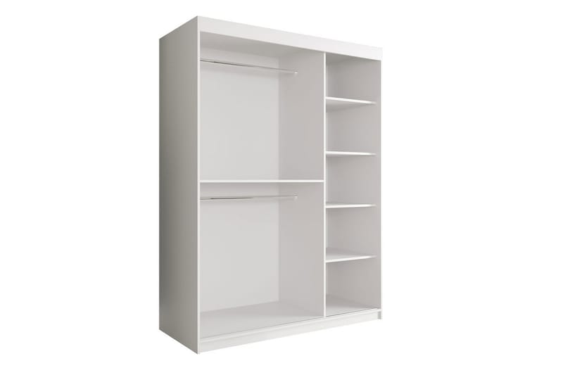 Marmuria Garderob 150 cm Marmormønster - Svart - Oppbevaring - Klesoppbevaring - Garderober & garderobesystem