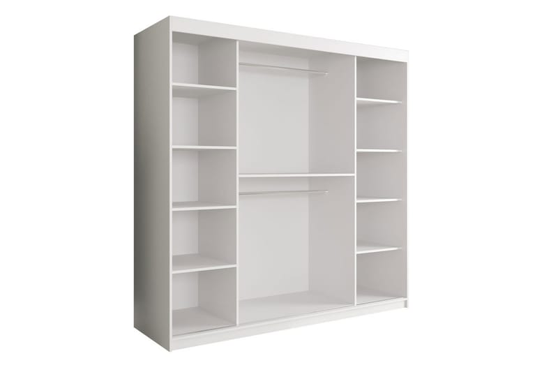 Marmuria Garderob 200 cm Marmormønster - Svart - Oppbevaring - Klesoppbevaring - Garderober & garderobesystem