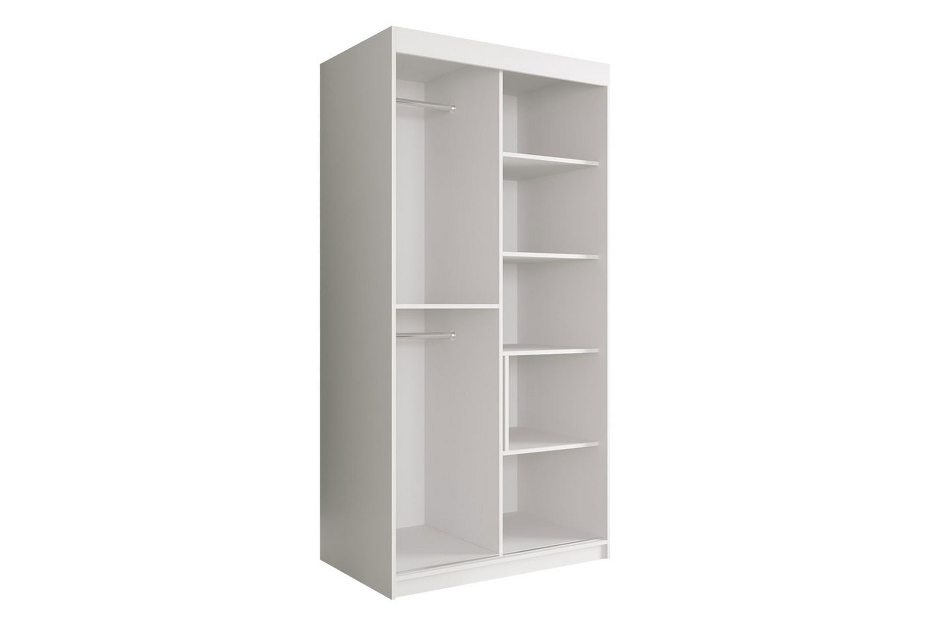 Marmuria Garderobe med Speil 100 cm Marmormønster - Hvit/Svart/Gull - Oppbevaring - Klesoppbevaring - Garderober & garderobesystem