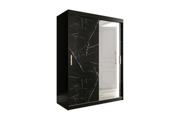 Marmuria Garderobe med Speil 150 cm Marmormønster